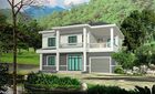 China Prefabricated Rural Villa With Light Steel Frame , Quick Assemble Prefab Modular Housing factory